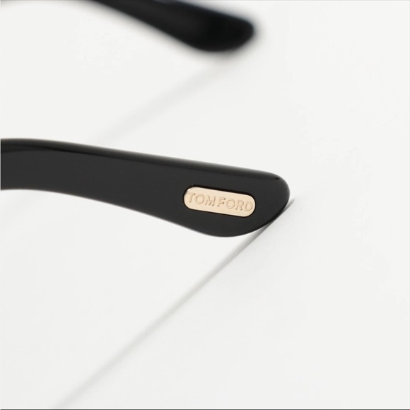 Tom Ford Black Sunglasses with Gold Accents